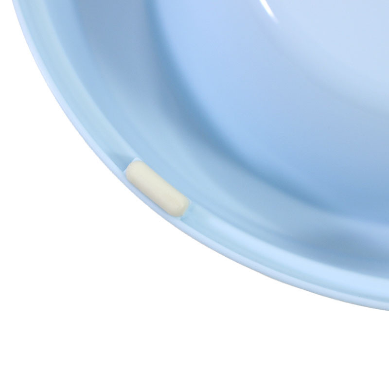 Миска для котов и собак двойная из нержавеющей стали и пластика 0.3л 36х20х5.5см Taotaopets Frog 135501 Blue