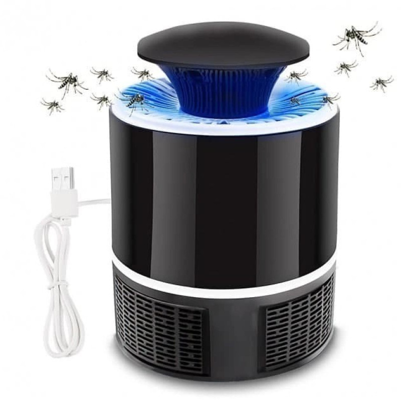 Пастка для комарів та комах ультрафіолетова лампа ABS пластик 5 Вт Mosquito Killer NOVA Чорний (KN7182)