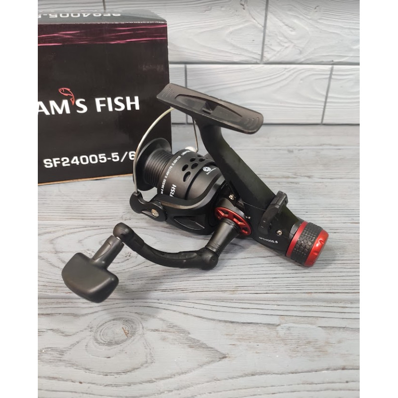 Котушка рибальська з бейтраннером Sams Fish 3bb 5000 графітова шпуля MMS-SF24005-5