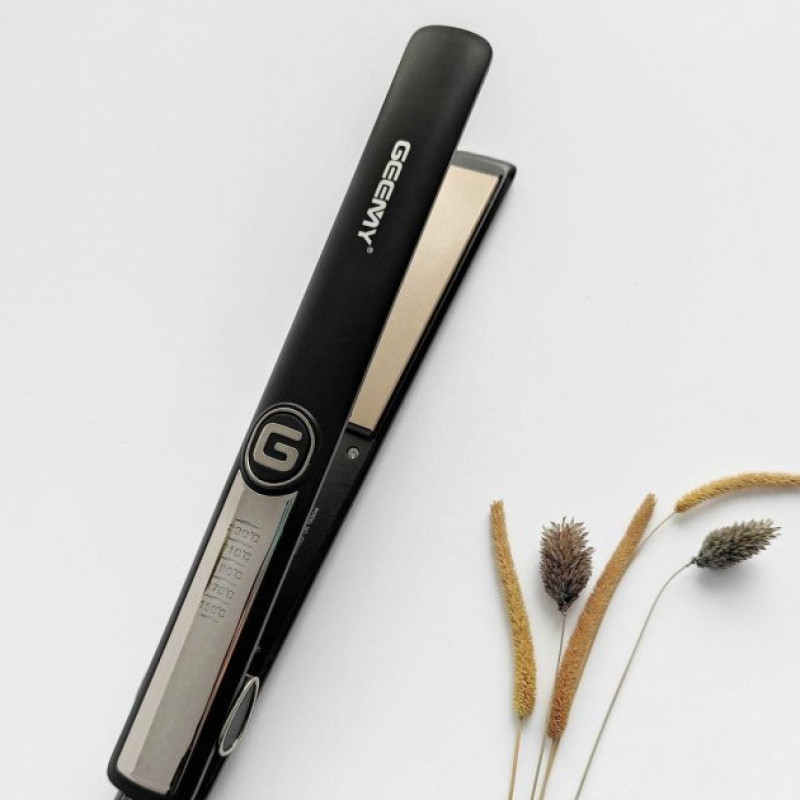 Плойка з керамічним покриттям та регулюванням температури 150-230 градусів 35Вт Geemy GM-416 Чорний