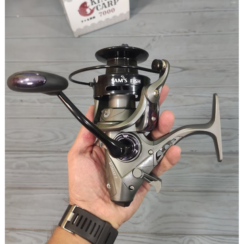 Котушка рибальська з бейтраннером для коропового лову Sams Fish King Carp 7000 (7+1bb) SF24157-7