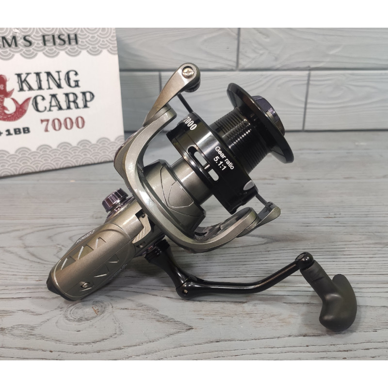 Котушка рибальська з бейтраннером для коропового лову Sams Fish King Carp 7000 (7+1bb) SF24157-7