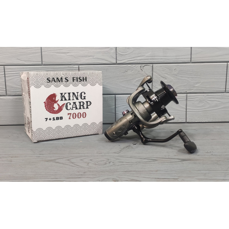 Котушка рибальська з бейтраннером для коропового лову Sams Fish King Carp 7000 (7+1bb) SF24157-7