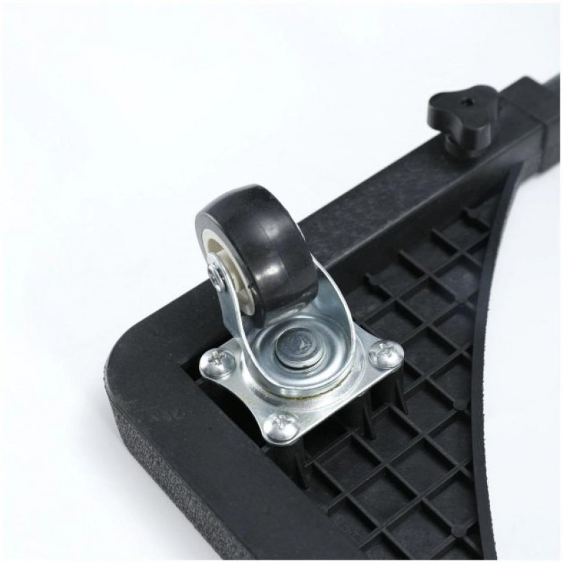 Розсувна підставка для великої побутової техніки на колесах із нержавіючої сталі до 130кг 56х56см LY-110 Black