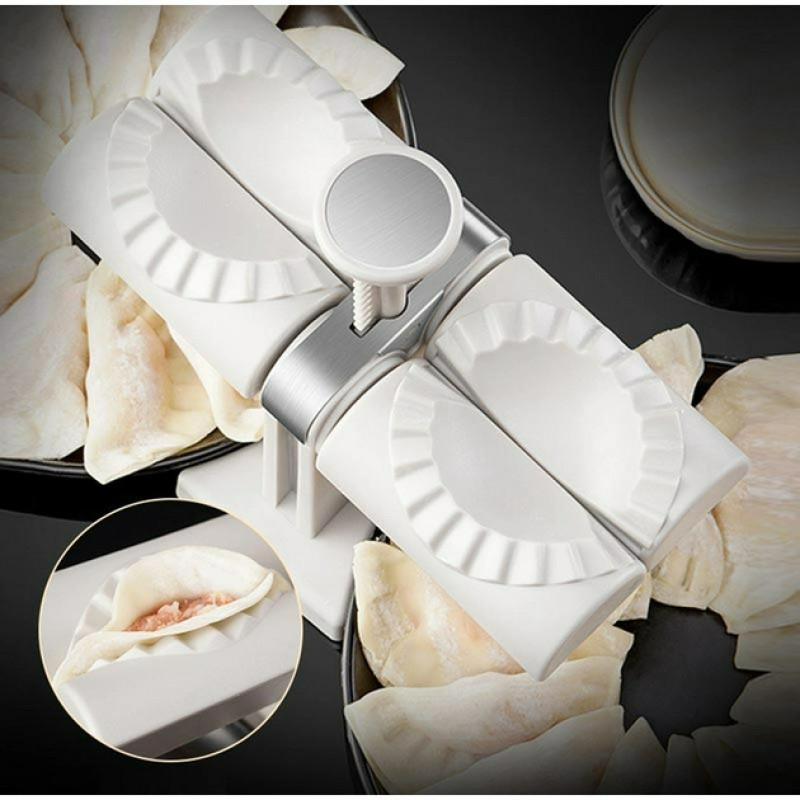 Машинка для ліплення вареників та пельменів ручна автоматична форма MA-92 Білий