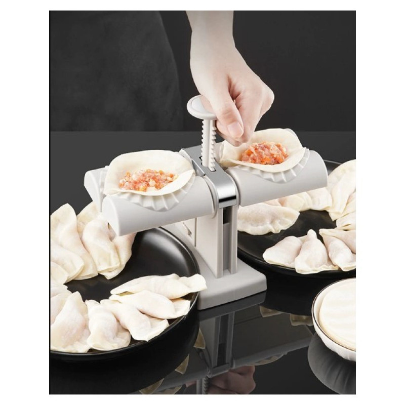 Машинка для ліплення вареників та пельменів ручна автоматична форма MA-92 Білий