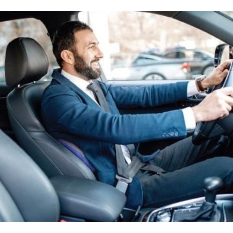 Подушка ортопедична поперекова Back Support Pillow Comfy Curve з ефектом пам'яті Grey/Blue