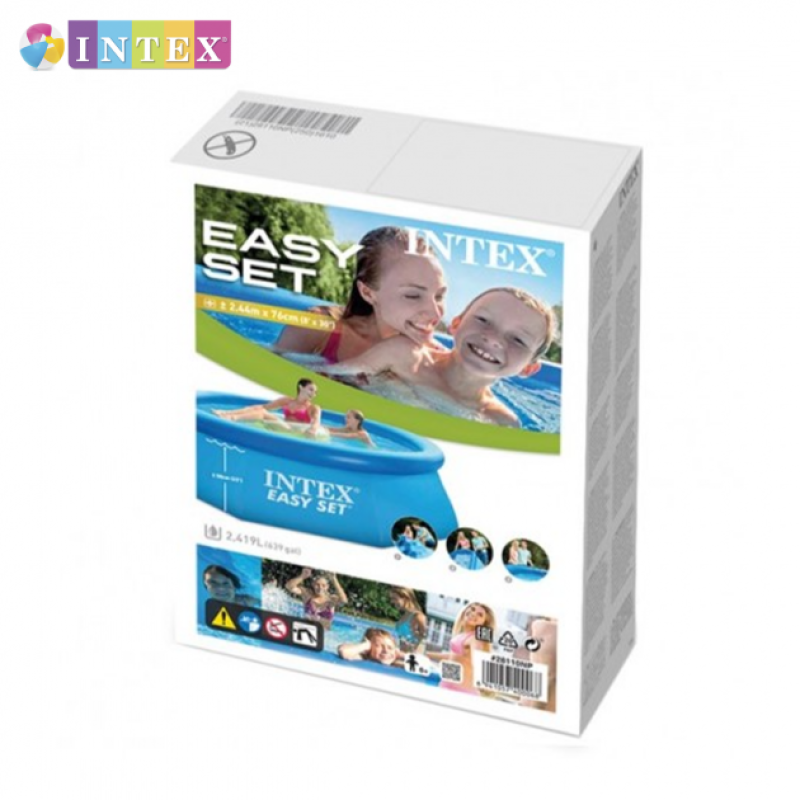 Надувний басейн наливний сімейний Intex 28122 305х76см 3854л від 6 років з фільтром-насосом Синій