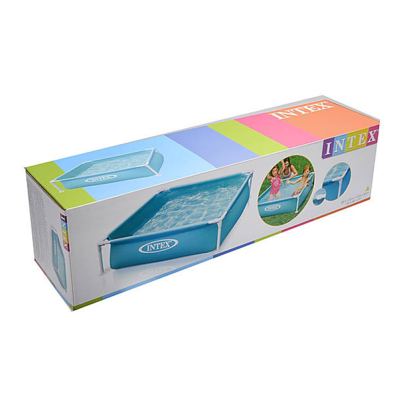 Каркасний басейн дитячий від 3 років Intex 57173 122х122х30см 337л Блакитний