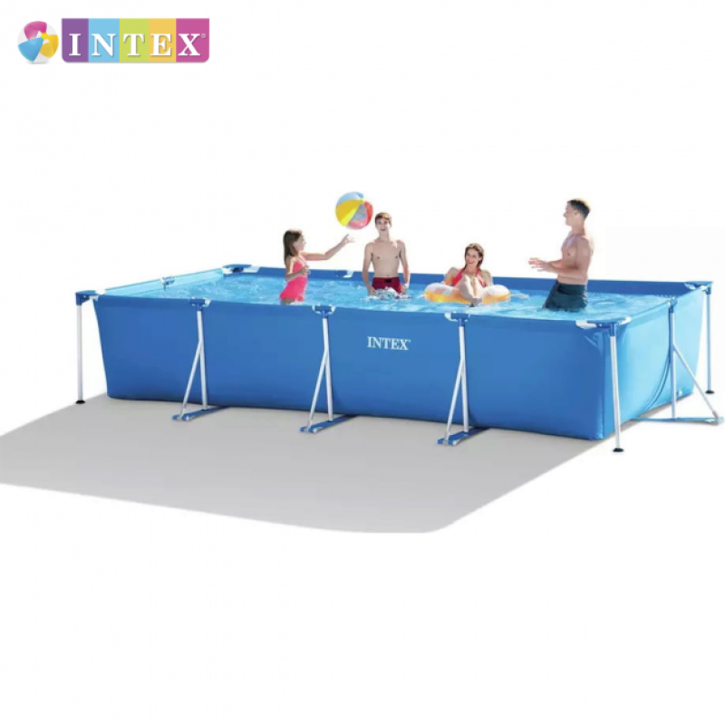 Каркасний басейн сімейний Intex 28274 450х220х84см 7127 з фільтр-насосом 2006 л/год Синій