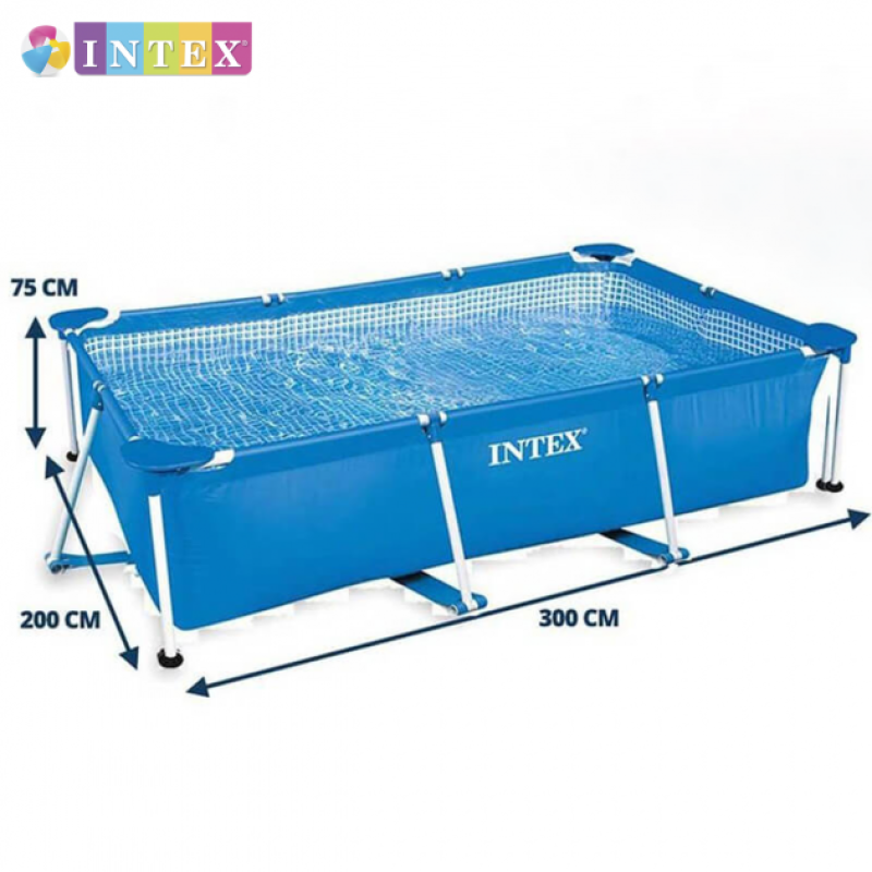 Каркасний басейн сімейний Intex 28272 300х200х75см 3834л Синій