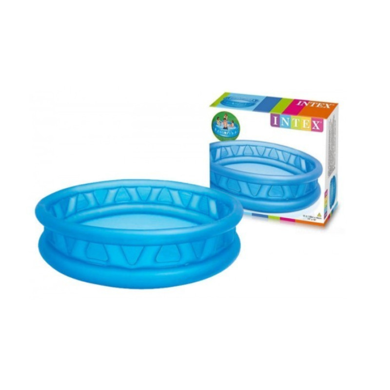Надувний басейн дитячий від 3 років Intex 58431 Тарілка, що літає 188х46см 808л 3 камери Синій