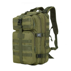 Рюкзак тактичний армійський 35л Light Tactic A10 багатофункціональний з водонепроникної тканини Оксфорд кріплення Molle Зелений