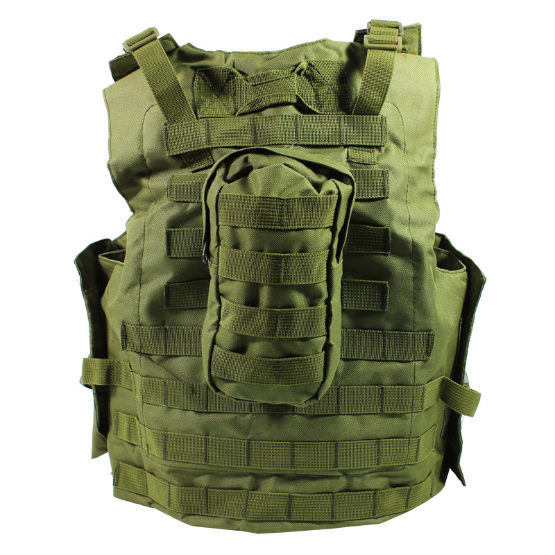 Розвантажувальний жилет тактичний з водовідштовхувальним просоченням AOKALI Outdoor А56 система Molle Зелений