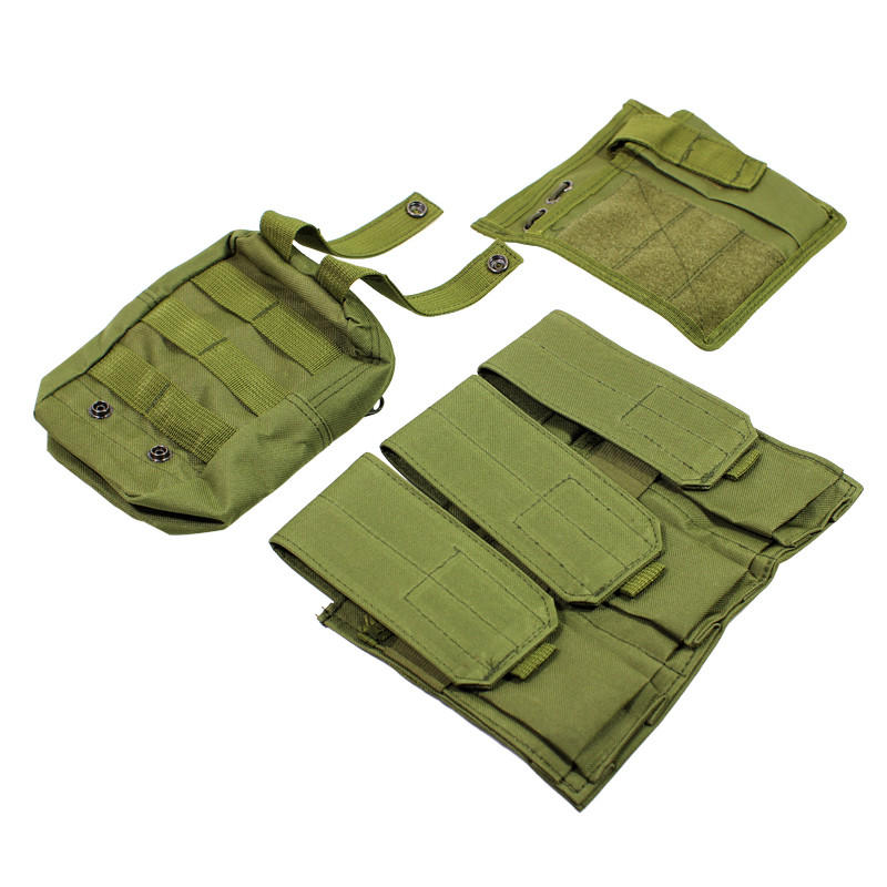 Розвантажувальний жилет тактичний з водовідштовхувальним просоченням AOKALI Outdoor А56 система Molle Зелений