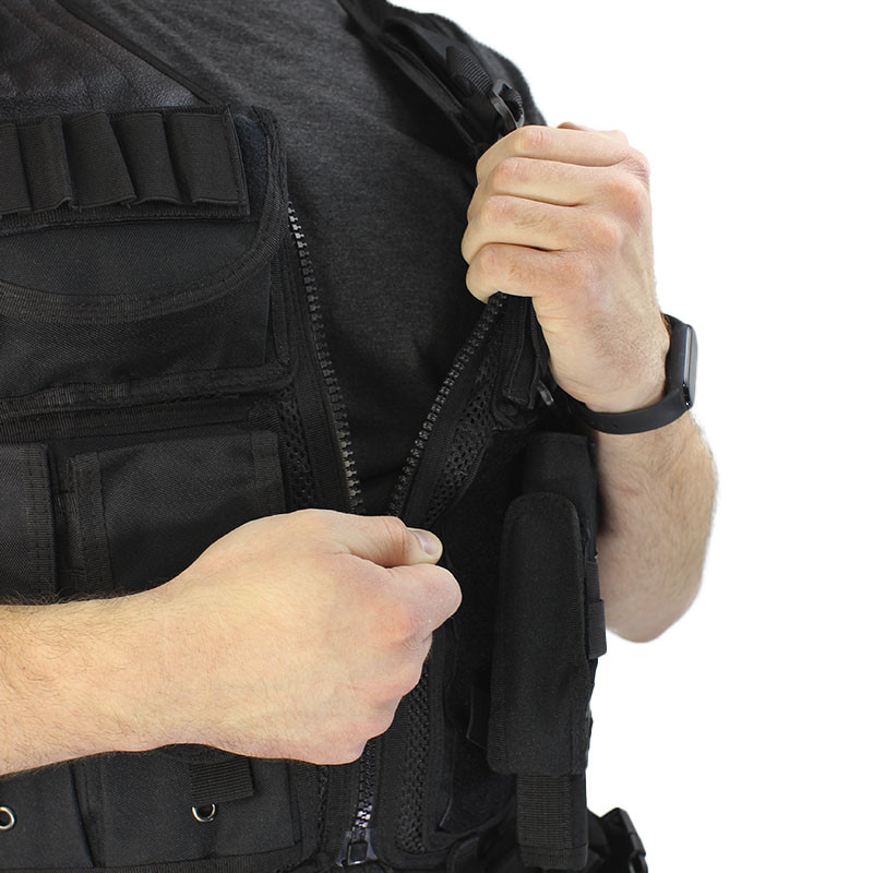 Жилет тактичний чоловічий AOKALI Outdoor A60 система Molle Чорний