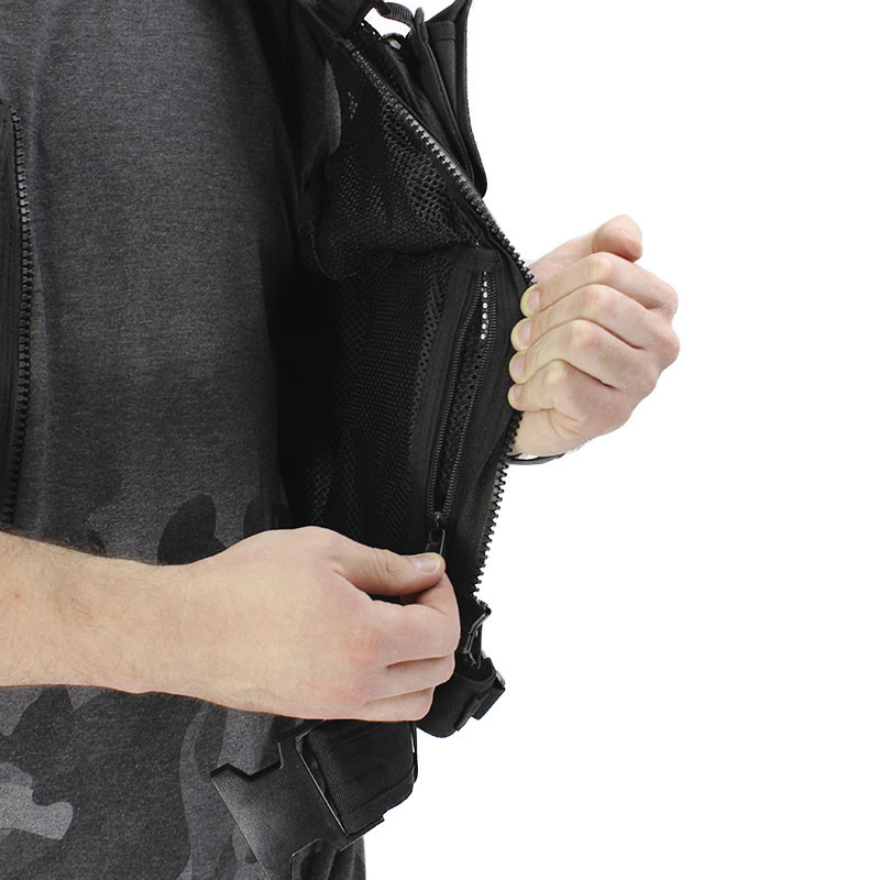 Жилет тактичний чоловічий AOKALI Outdoor A60 система Molle Чорний