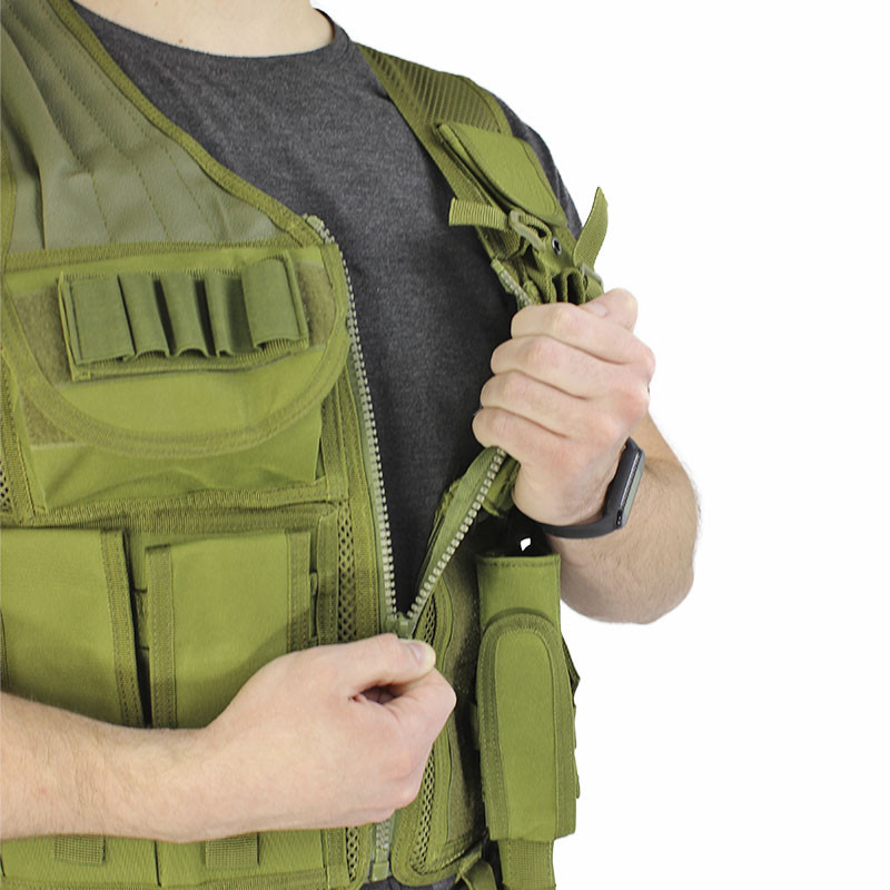 Жилет тактичний чоловічий AOKALI Outdoor A60 система Molle Зелений