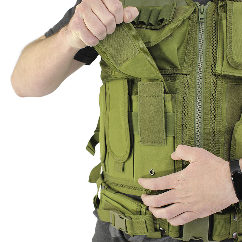 Жилет тактичний чоловічий AOKALI Outdoor A60 система Molle Зелений