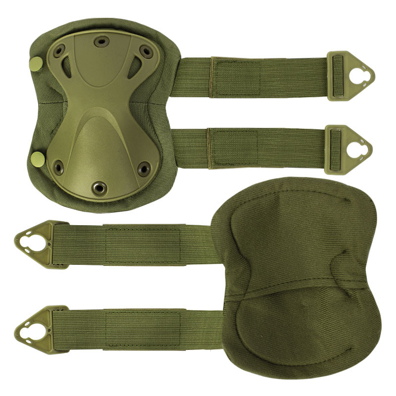 Комплект защиты тактический наколенники и налокотники Tactic Protection EVA + TPU F001 Зеленый