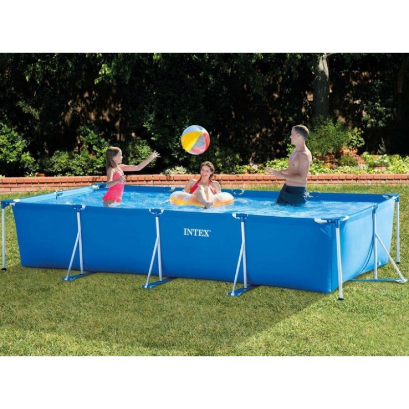 Каркасний басейн сімейний Intex 28274 450х220х84см 7127 з фільтр-насосом 2006 л/год Синій