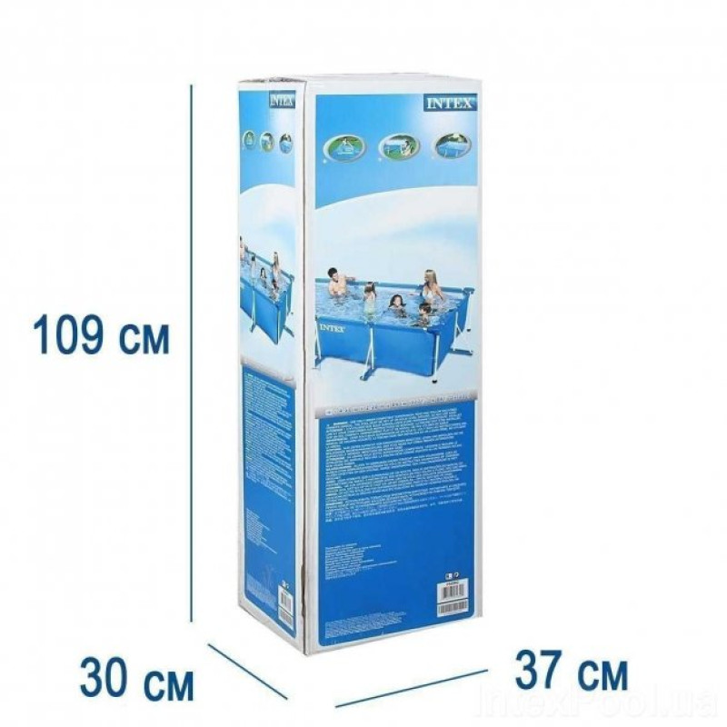 Каркасний басейн сімейний Intex 28274 450х220х84см 7127 з фільтр-насосом 2006 л/год Синій