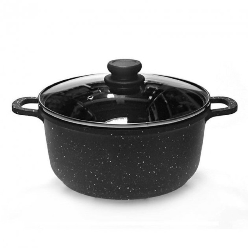 Набір кухонного посуду з мармуровим покриттям Edenberg EB-9180 8 предметів Сірий