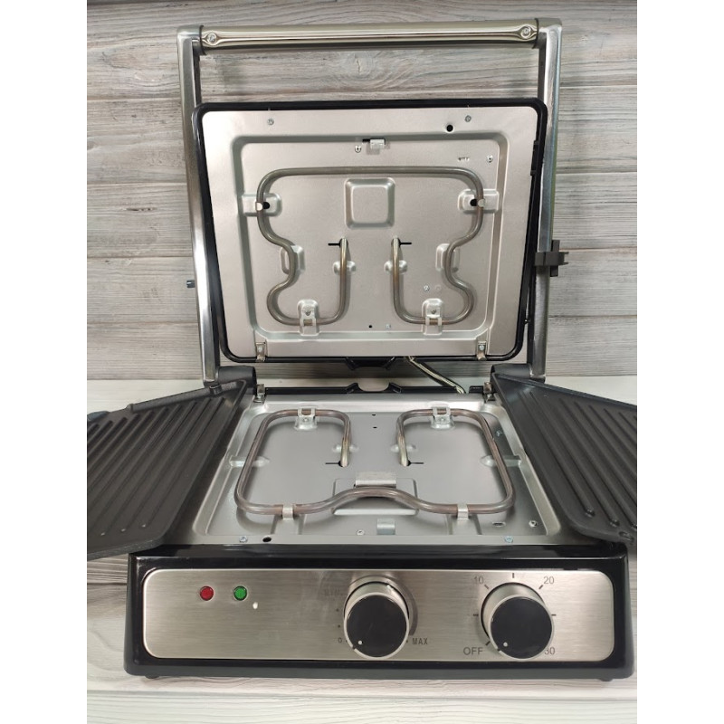 Гриль електричний притискний контактний Crownberg CB 1044