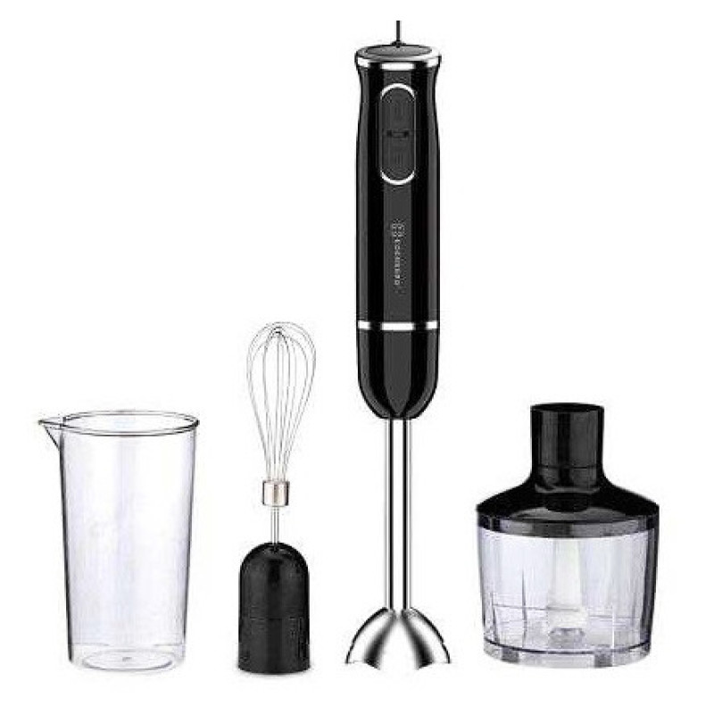 Блендер занурювальний 4в1 електричний з чашею та подрібнювачем Edenberg EB-60031 800Вт Black