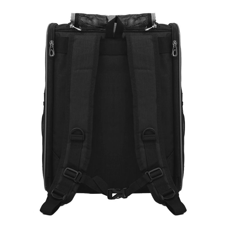 Рюкзак-переноска Lesko SY210808 для котів та собак 42*34*28 см Сірий