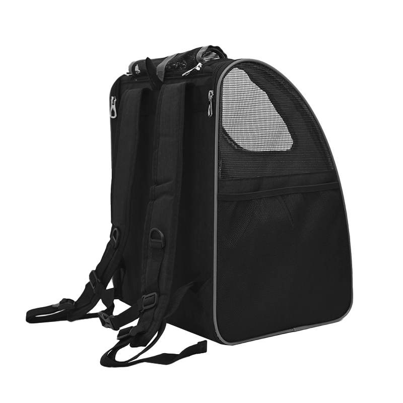 Рюкзак-переноска Lesko SY210808 для котів та собак 42*34*28 см Сірий