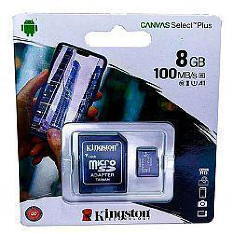 Карта пам'яті Kingston micro SDHC 8GB Class 10 UHS-1 з адаптером Чорний SDCIT2/8GB