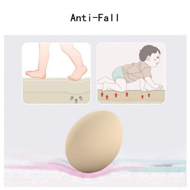 Двосторонній дитячий ігровий килимок Play Mat "Місто-океан" / Складаний розвиваючий термо-килимок для повзання