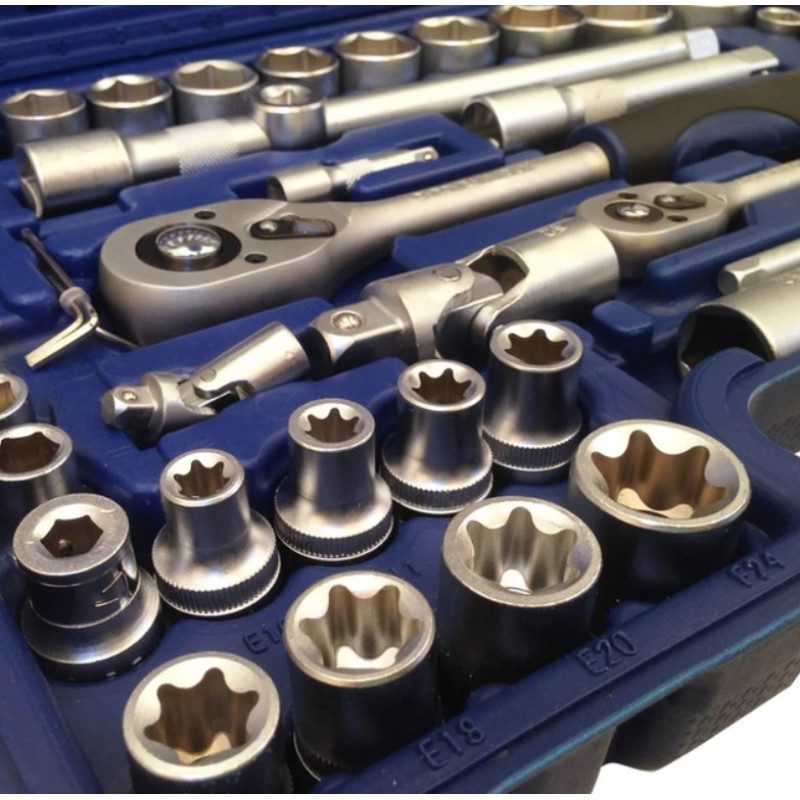 Набір інструментів зі 108 предметів у кейсі для гаража та СТО 1/2", 1/4" ZHONGXIN ZH108 Синій Набір інструментів зі 108 предметів у кейсі для гаража та СТО 1/2", 1/4" ZHONGXIN ZH108 Синій