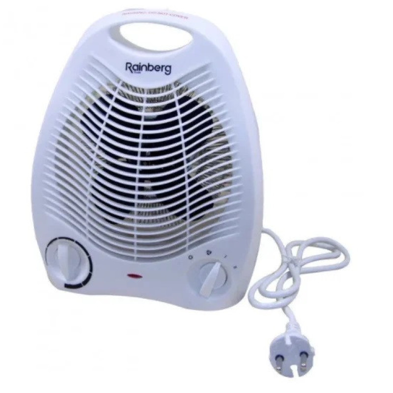 Інфрачервоний тепловентилятор кварцовий підлоговий 2000 Вт Rainberg RB-164 White