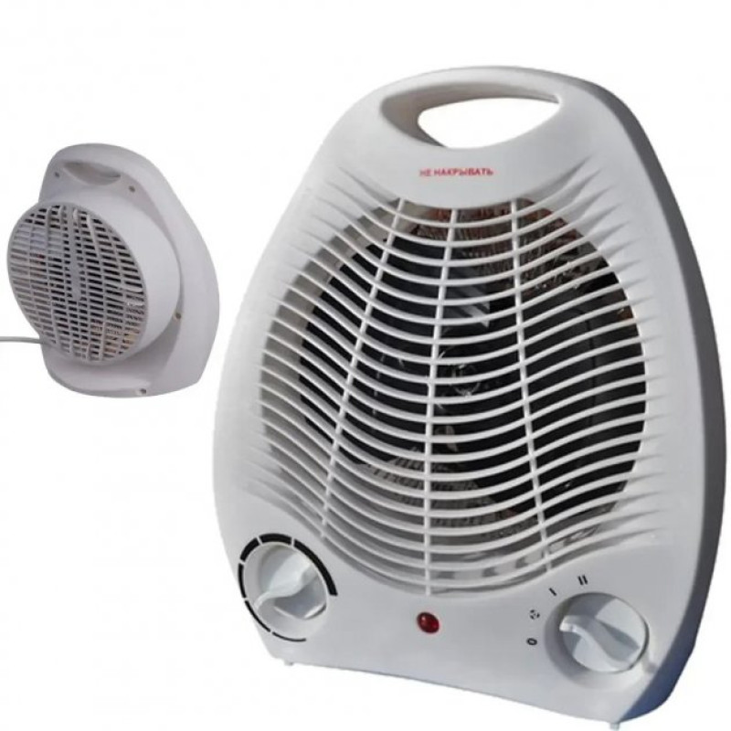 Електричний тепловентилятор підлоговий/настільний 3 режими роботи 2000Вт Opera OP-H0001 White