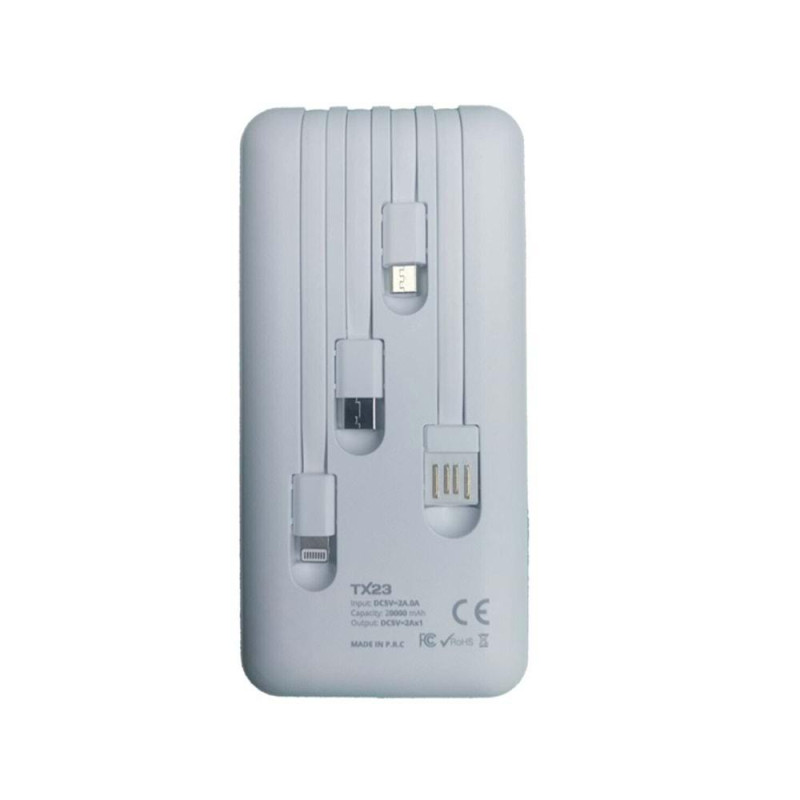Портативний зарядний пристрій 20000 mAh повербанк 2 USB Powerway TX23 powerbank