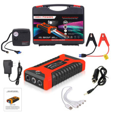 Пускозарядний пристрій Jump Starter JX27 99800 мАч з компресором Power bank Червоний