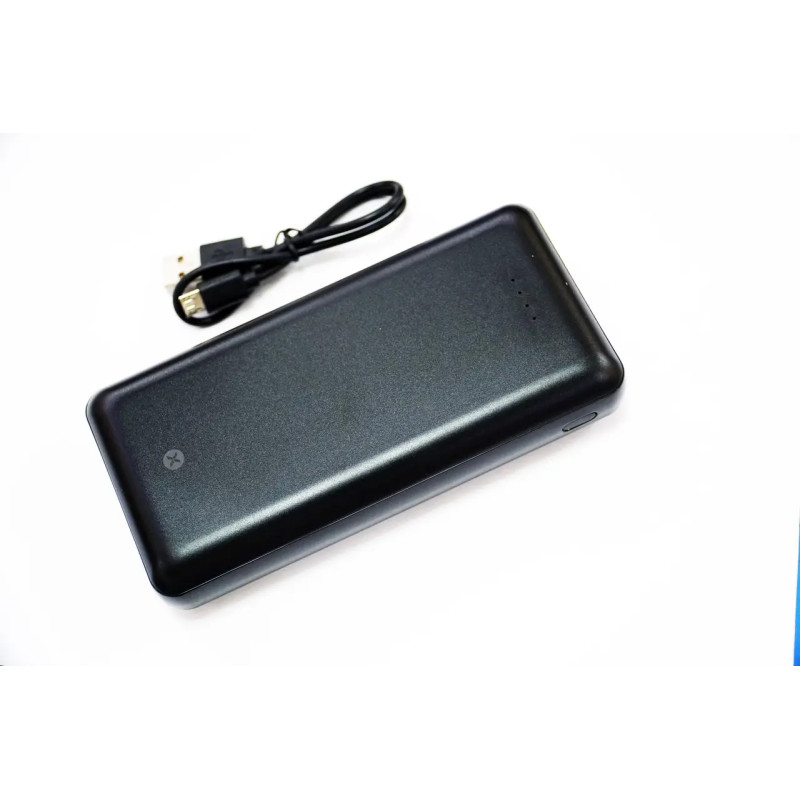 Портативний зарядний пристрій 20000 mAh повербанк 2 USB DEXIM X2 DCA0042 (Y59) POWERBANK BLACK