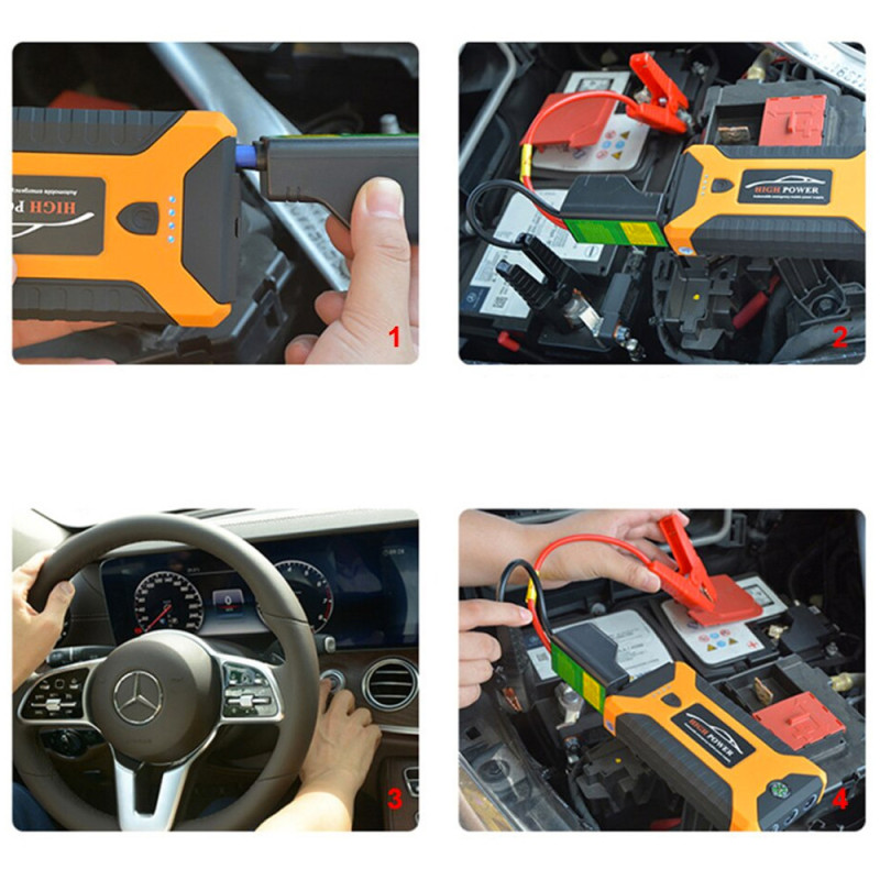 Пускозарядний пристрій Jump Starter JX27 99800 мАч Power bank Помаранчевий