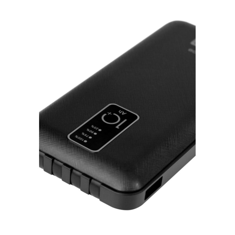 Портативний зарядний пристрій 10000 mAh повербанк 2 USB Powerway TX108 powerbank Black