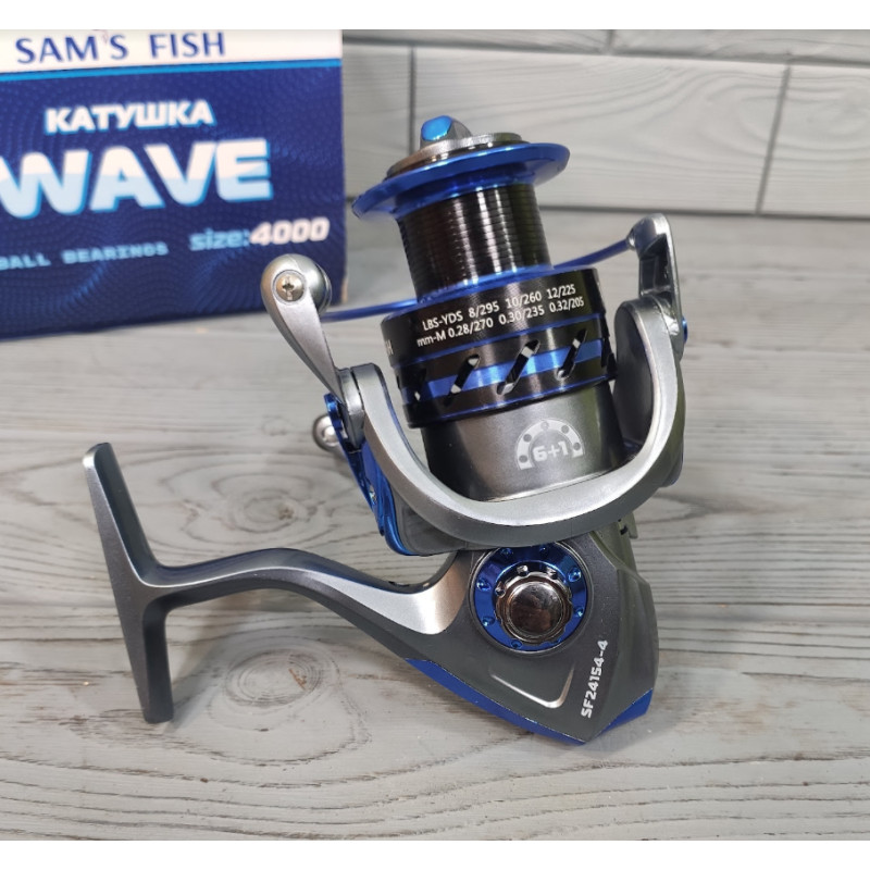 Котушка рибальська Sams Fish "Wave" 4000 6+1bb SF24154-4