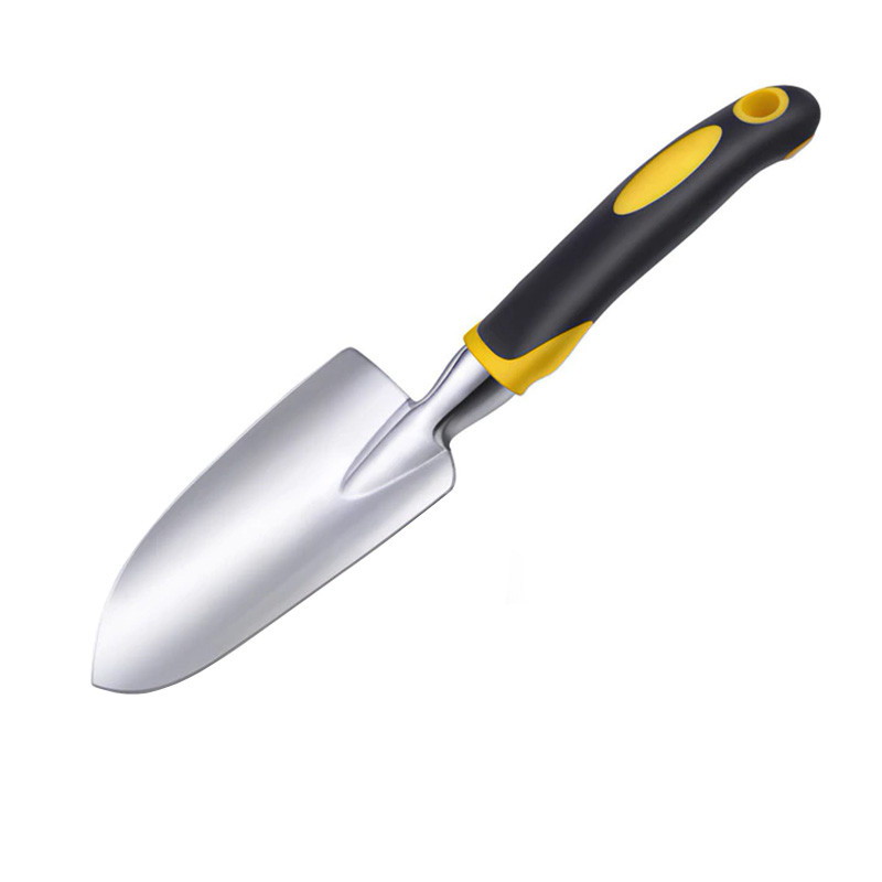 Набір садових інструментів для саду та городу з 5 предметів з нержавіючої сталі та пластику Lesko CG-7101B Чорний/жовтий