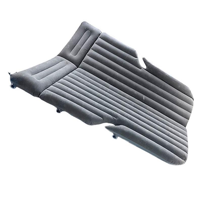 Автомобільний матрац надувний двомісний з підголівниками ПВХ у багажник 188*140*12 см Lesko SUV-X1 Grey