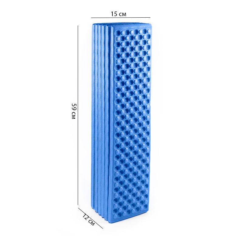 Туристичний складний килимок каремат для кемпінгу та відпочинку пінополіетилен Outdoor Time Shanpeng Blue 180x57x10 мм (784779403)