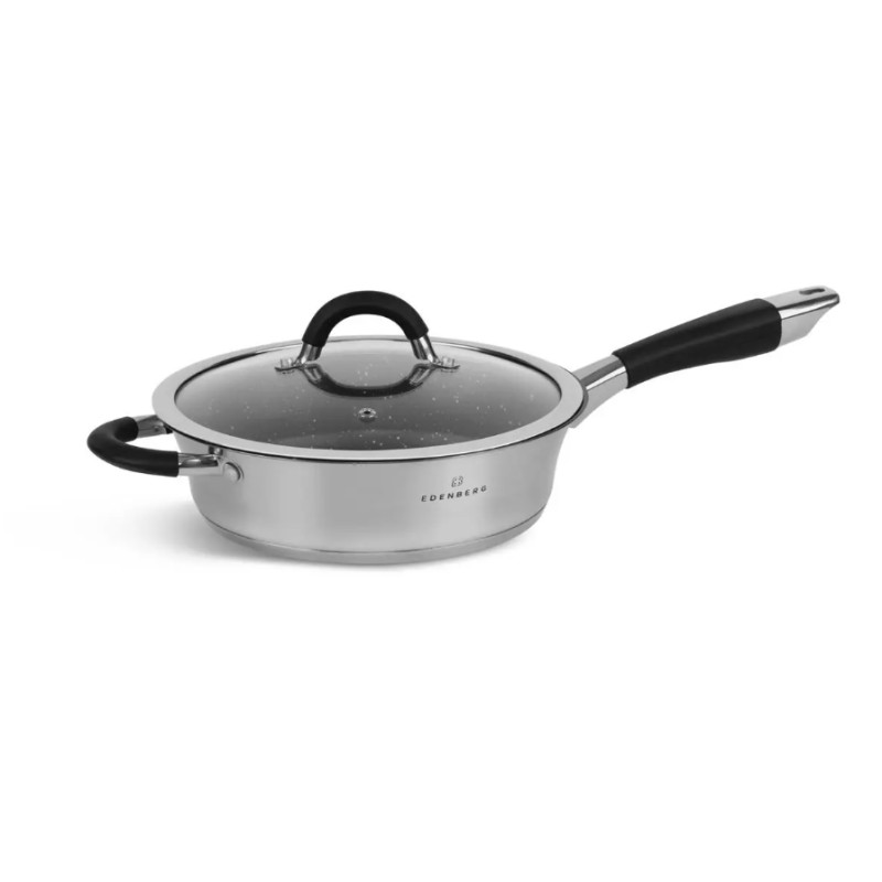 Набір каструль з нержавіючої сталі Edenberg EB-2407 на 8 предметів Набір кухонного посуду з товстим дном
