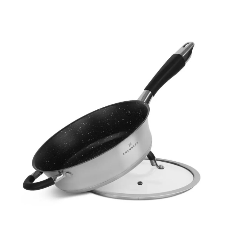 Набір каструль з нержавіючої сталі Edenberg EB-2407 на 8 предметів Набір кухонного посуду з товстим дном