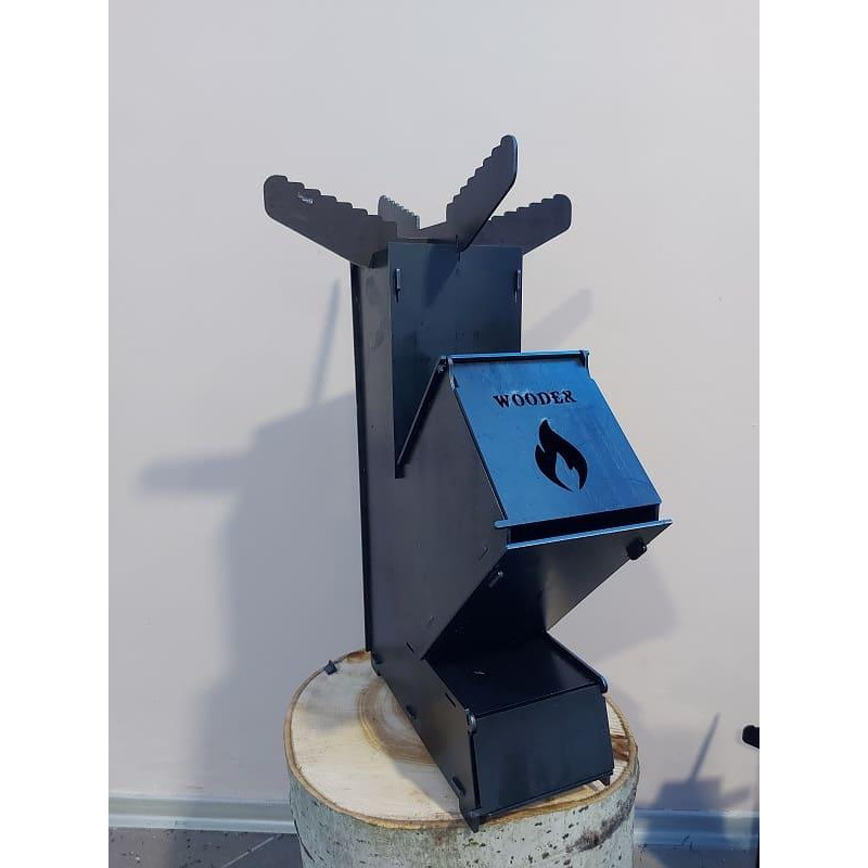 Турбо піч твердопаливна Agros WOODEX-XL 470*150*360 Чорний Турбо піч твердопаливна Agros WOODEX-XL 470*150*360 Чорний