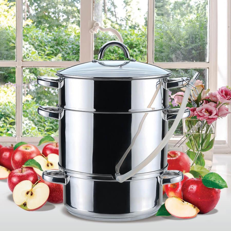 Соковарка - пароварка з нержавіючої сталі на 8 літрів каструля для соку A-plus (1312)