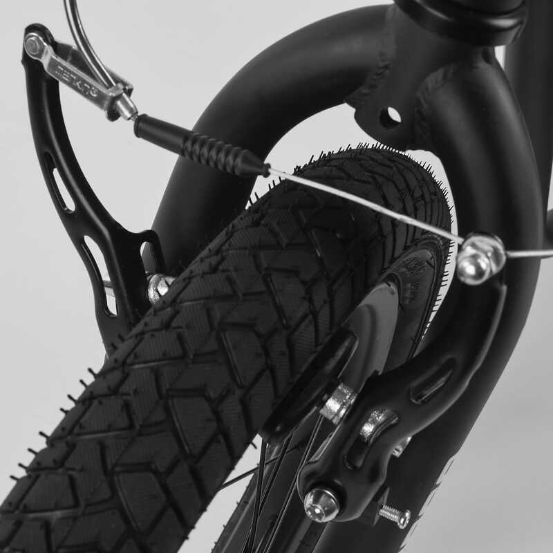 Самокат міський двоколісний з великими надувними колесами 12" для дітей від 3 років Corso CR-T 3029 Білий/Чорний